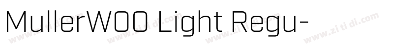 MullerW00 Light Regu字体转换